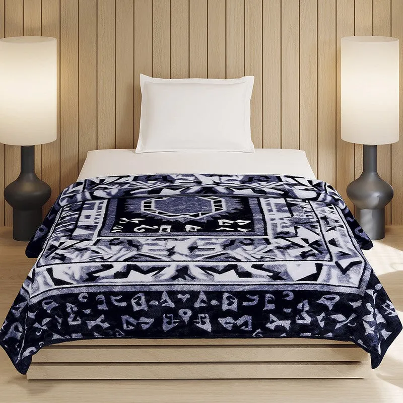 Monte Carlo Midnight Mosaic Blanket - 540 GSM media 1