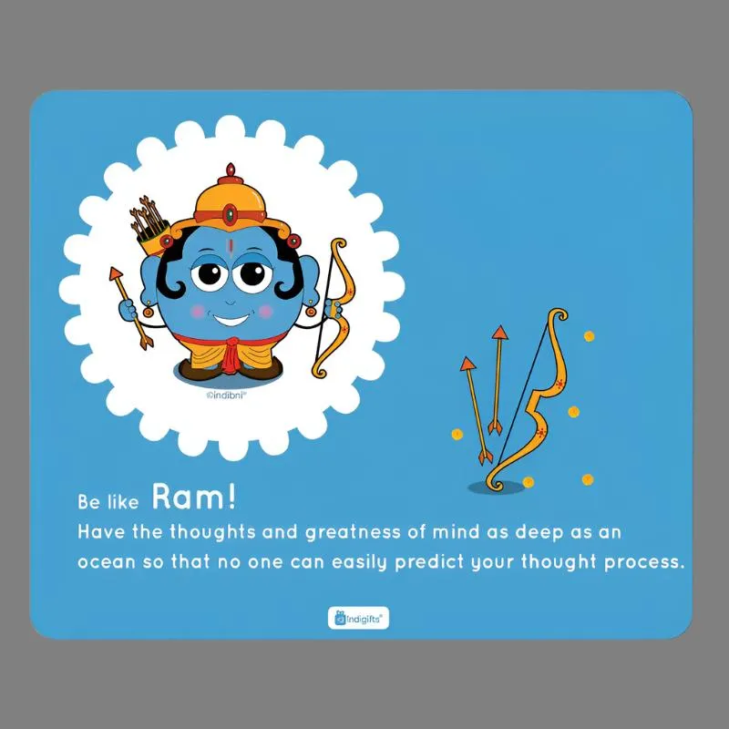 Whimsy Cute Shri Ram Mouse Pad media 1