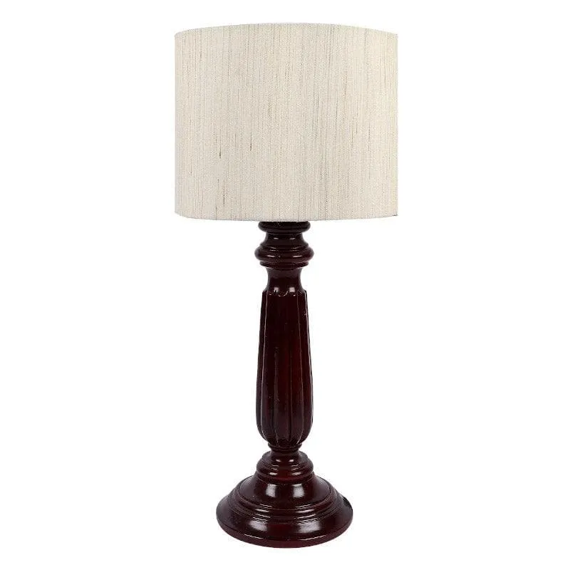 Sorar Bona Fabric Table Lamp - Beige,Brown media 4