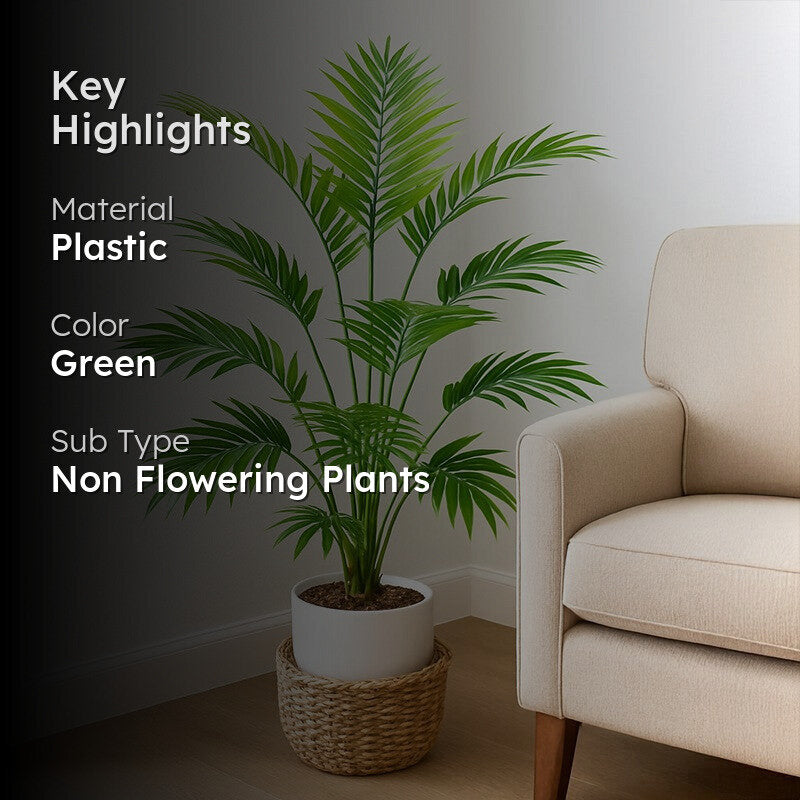 Faux Tropical Plant Stick - 2.72 ft media 2