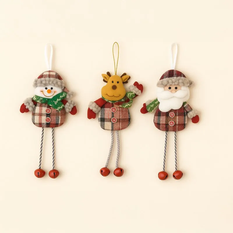 Noel Joy Santa Christmas Ornament - Set Of Three media 4