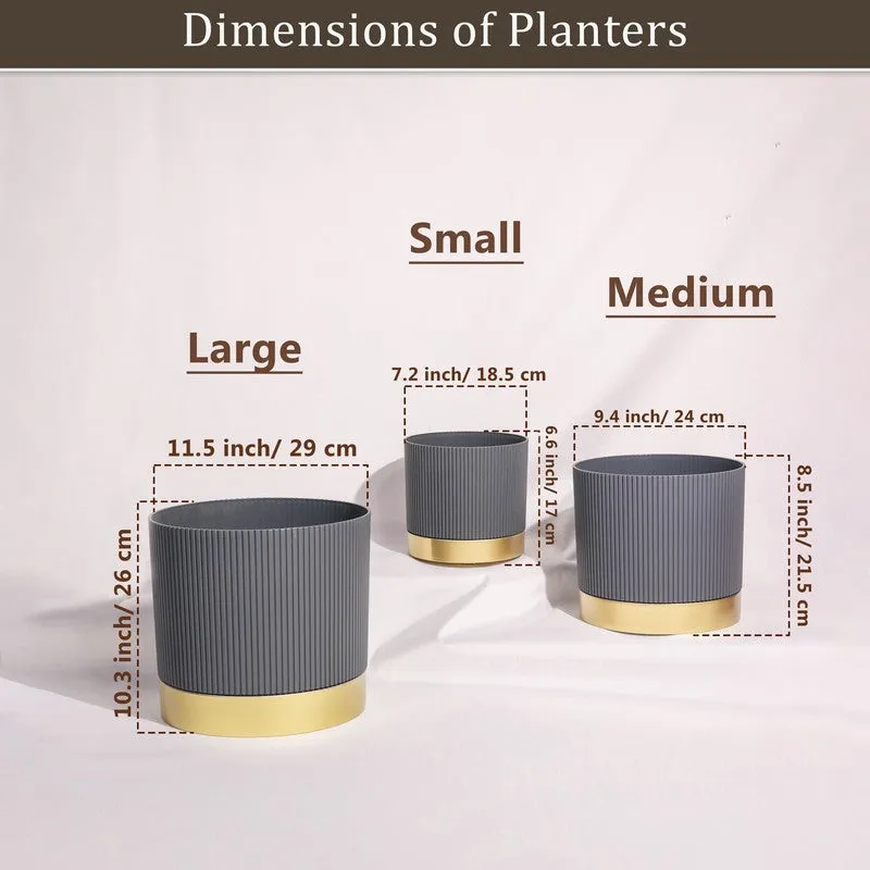 Solterra Planters (Grey) - Set Of Three media 6