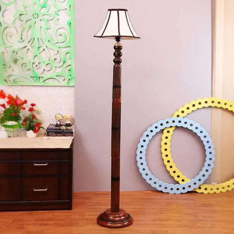 Ashton Jara Floor Lamp - White & Black media 3