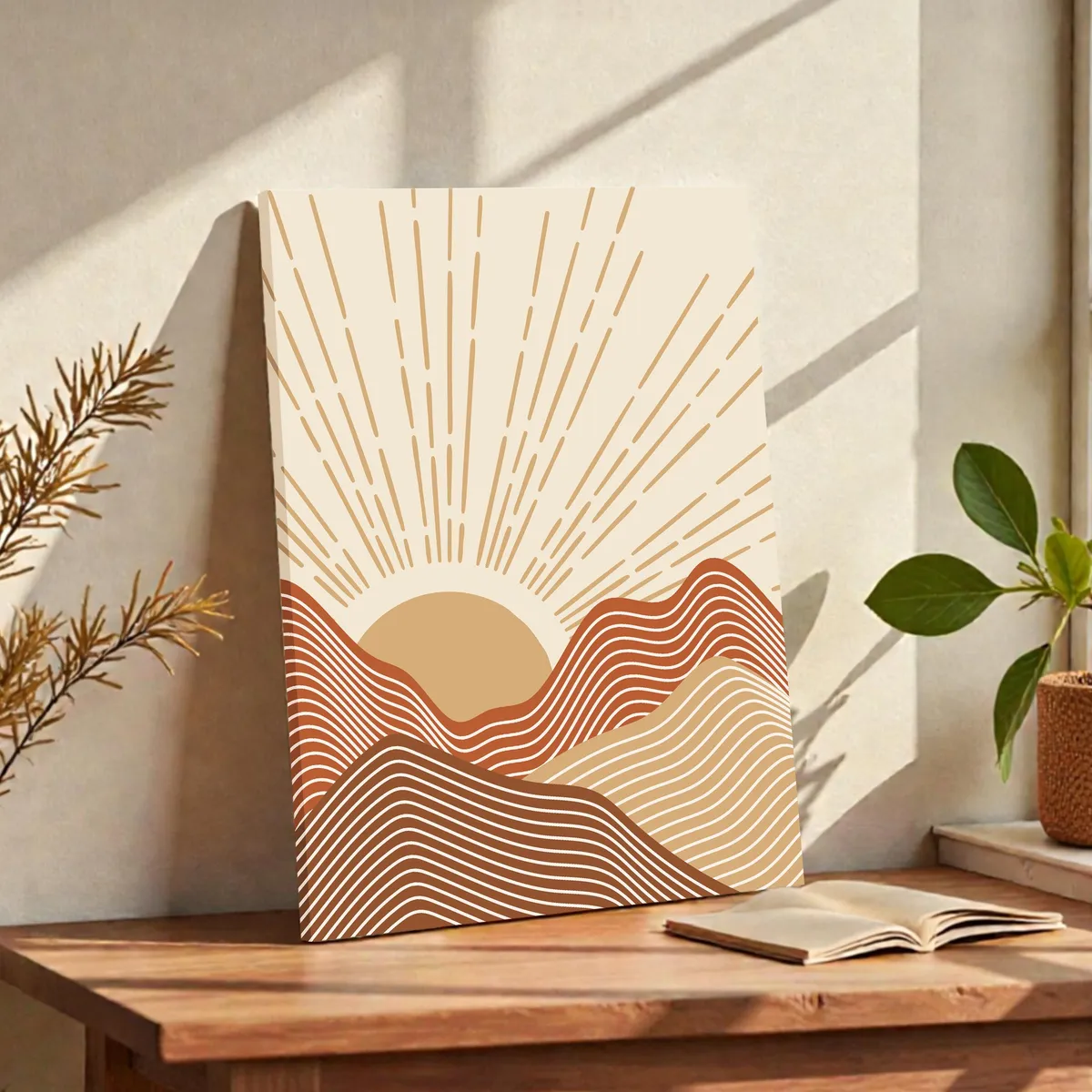 Terracotta Dawn Wall Painting media 2
