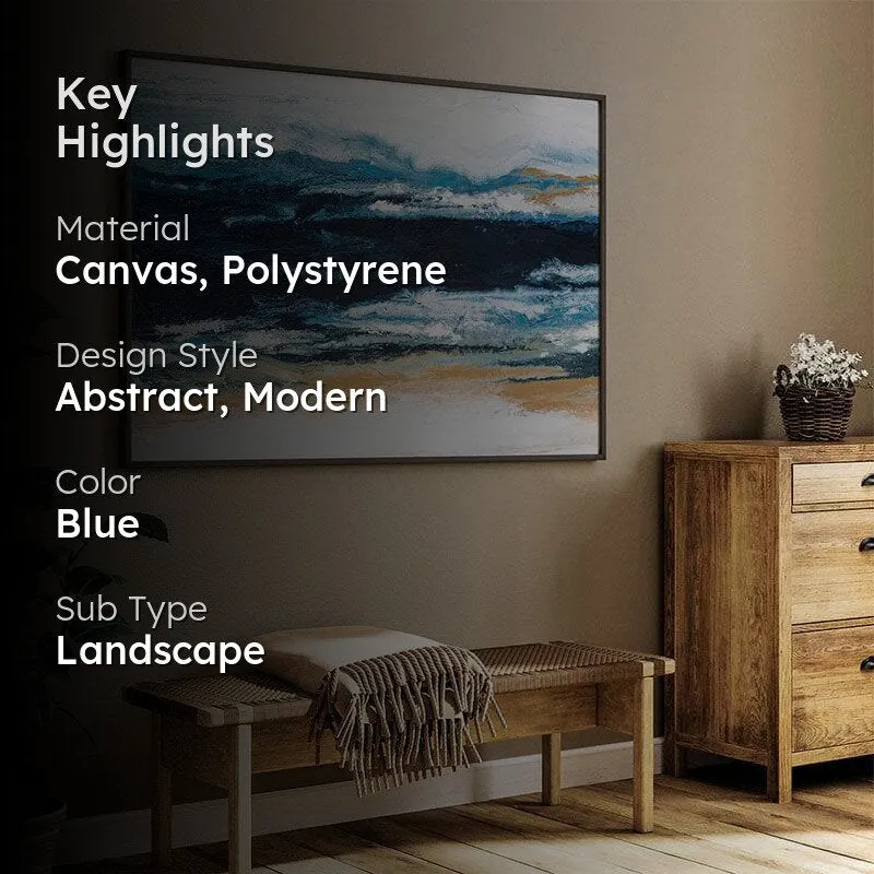 Highland Chaos Canvas Wall Painting - Black Frame media 2