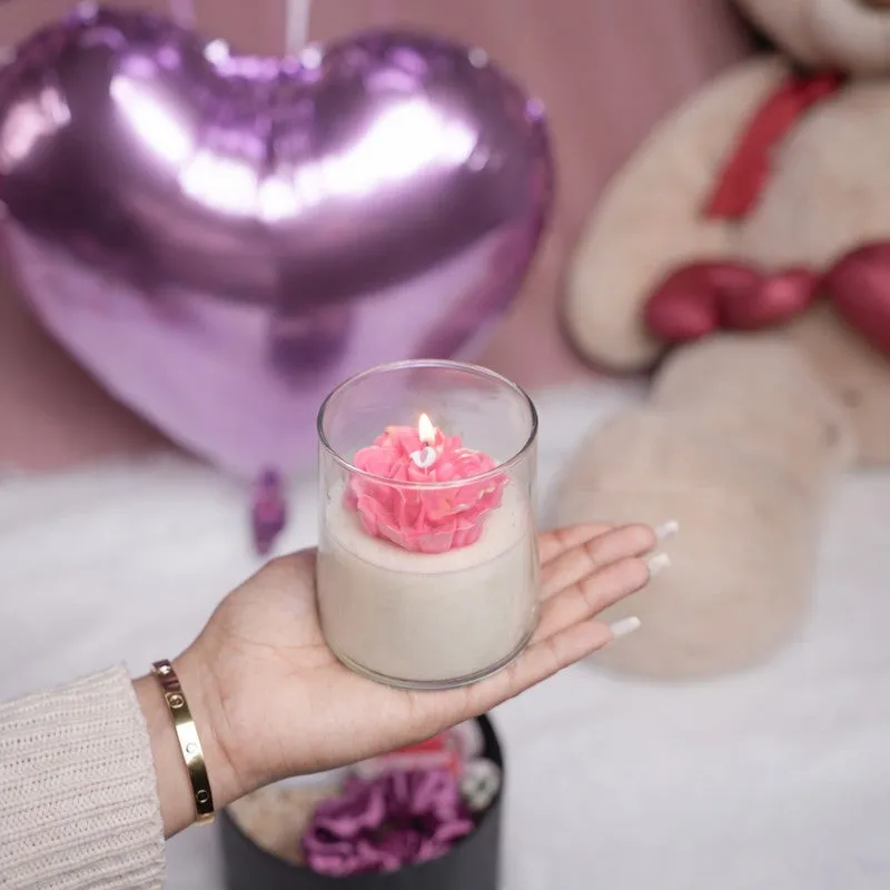 RoseAura Scented Candle Set - Pink media 9