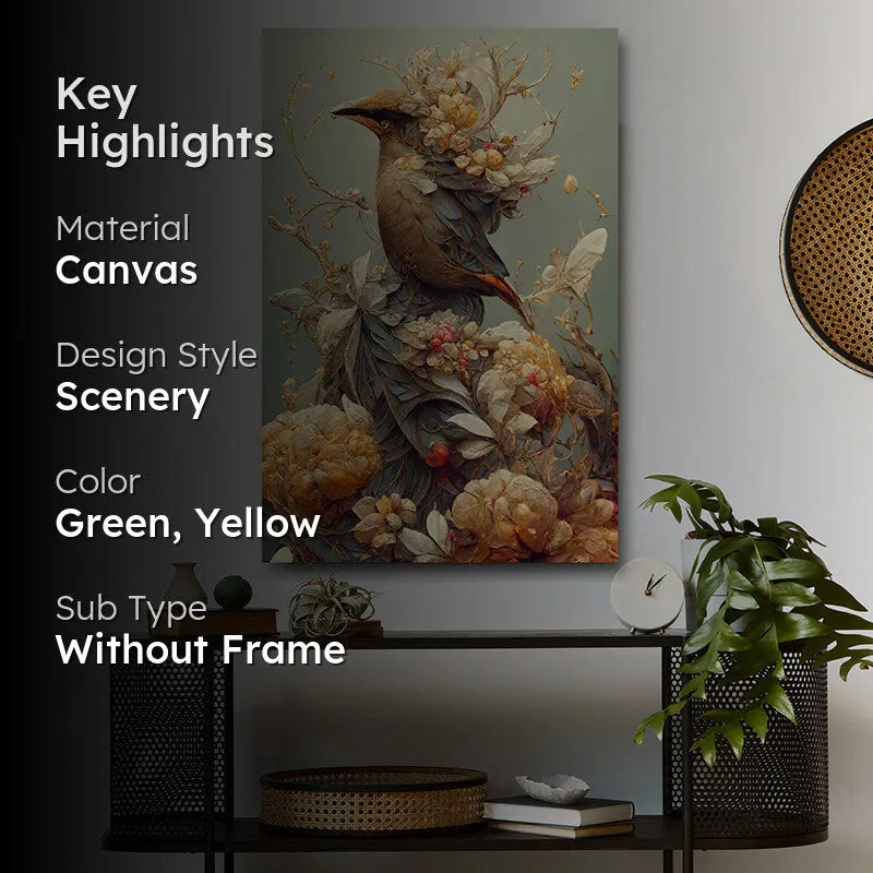 Ethereal Feathers Canvas Wall Painting media 2