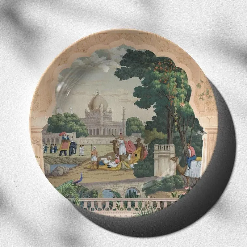Traditional Indian Landscape Wall Plate media 3