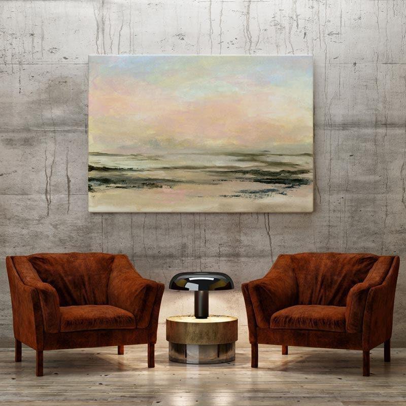 Sunset Over The Beach Canvas Wall Painting - Gallery Wrap