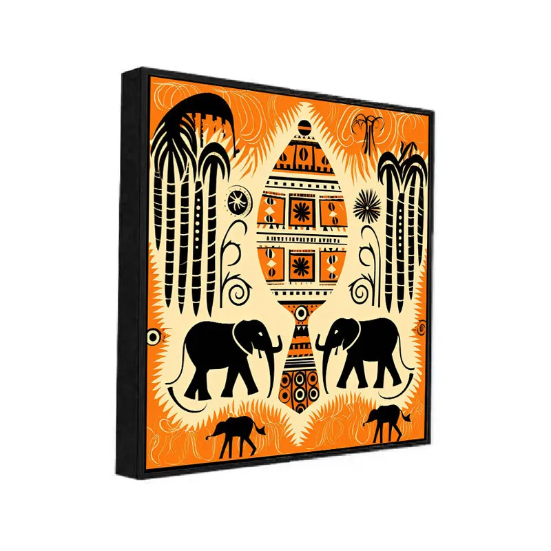 Tribe Of Hastina II Canvas Wall Art With Frame media 3