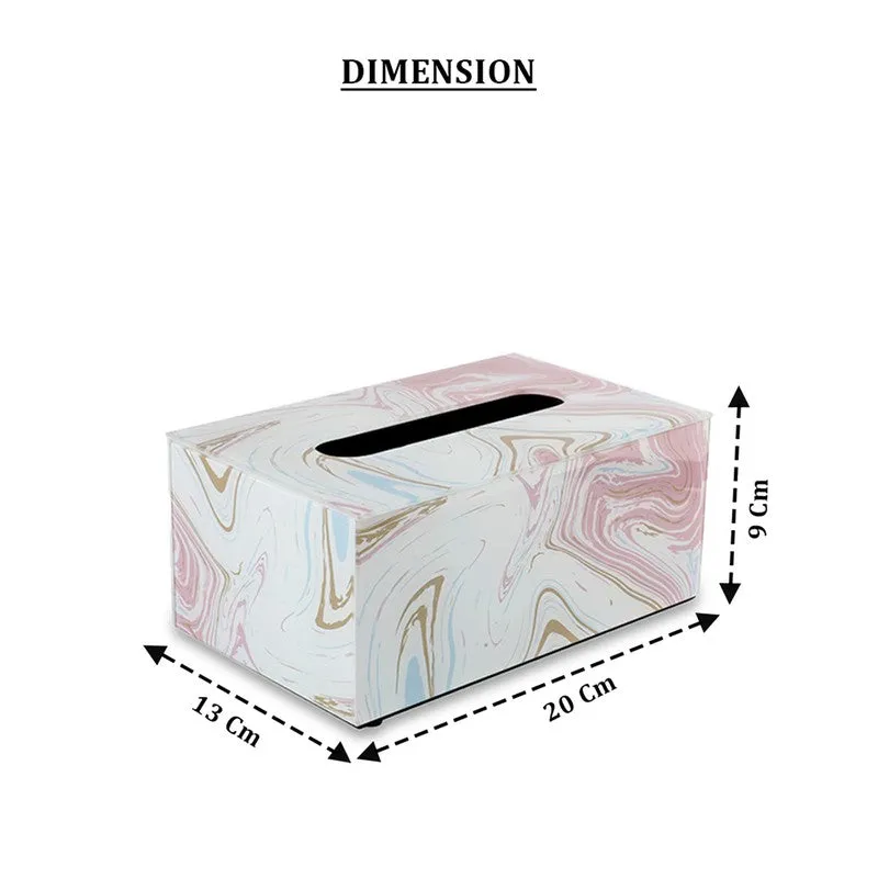 AarviDecor Gilded Line Glass Tissue Holder media 7