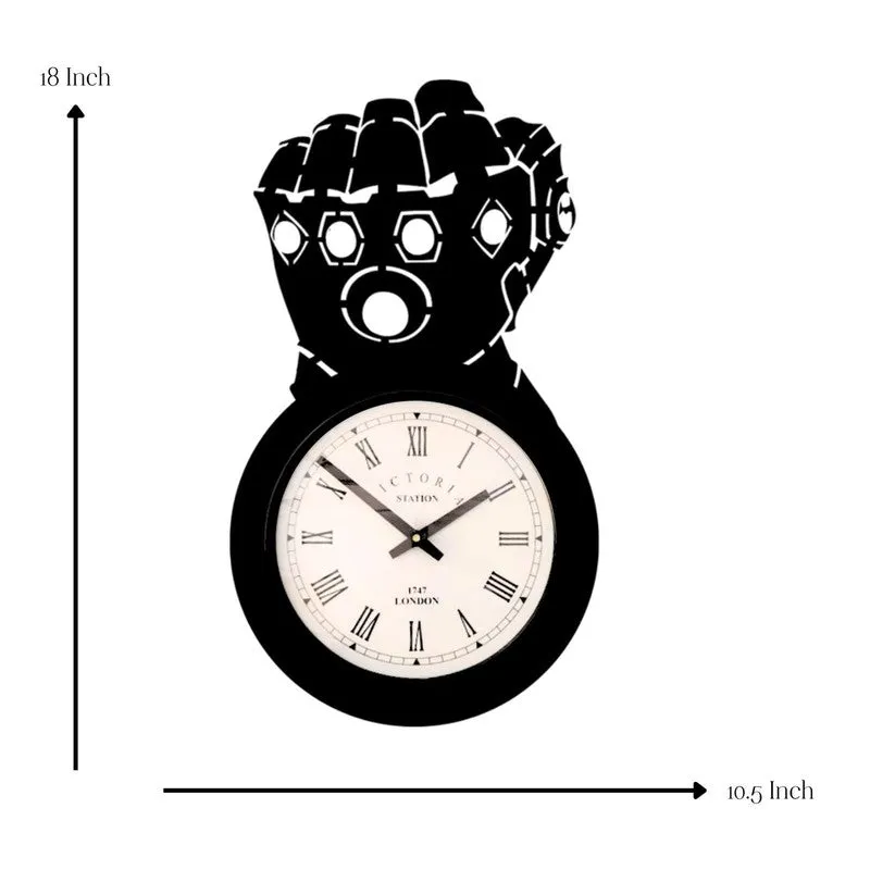 Royal Steel Analog Wall Clock - Black media 7