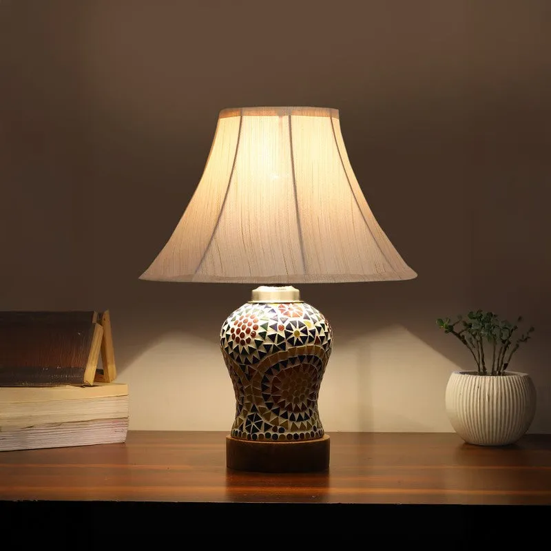 Zenira Wooden Table Lamp - Multicolor media 1