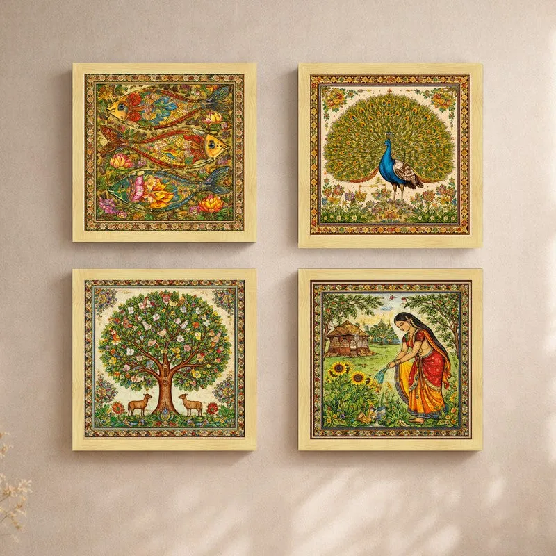 The Garden of Eternity Canvas Wall Art - Set Of Four media 5