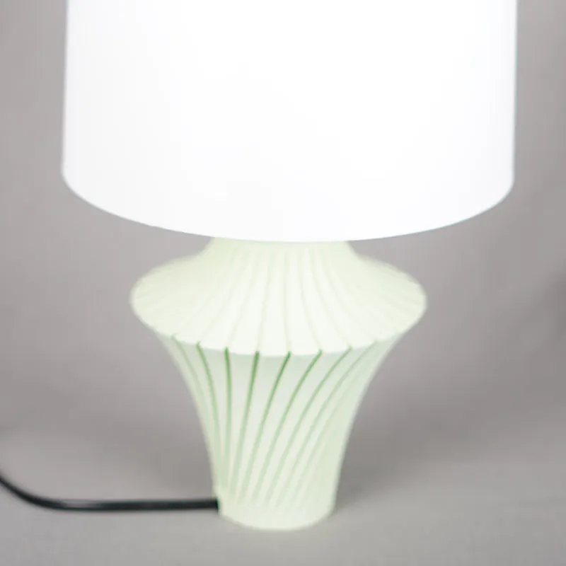 Verde Shade 3D Printed Table Lamp - Blue,White media 7