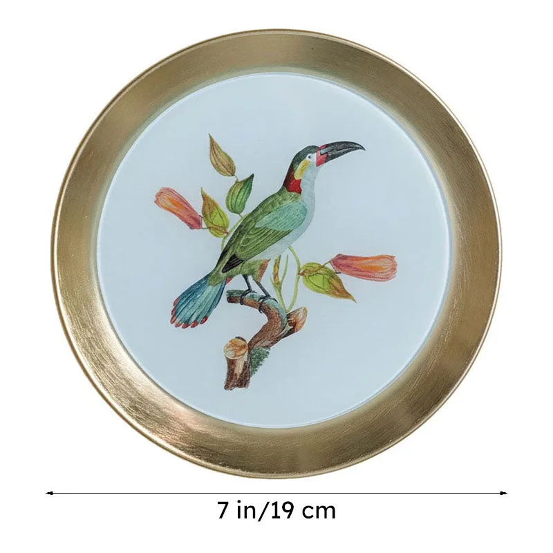 Golden Tale Enamel Iron and Glass Wall Plate media 6