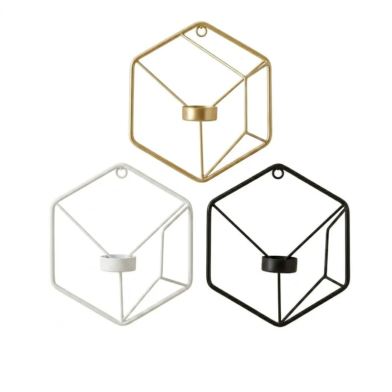 Hexagrid Multi Candle Holder - Set Of Three media 4