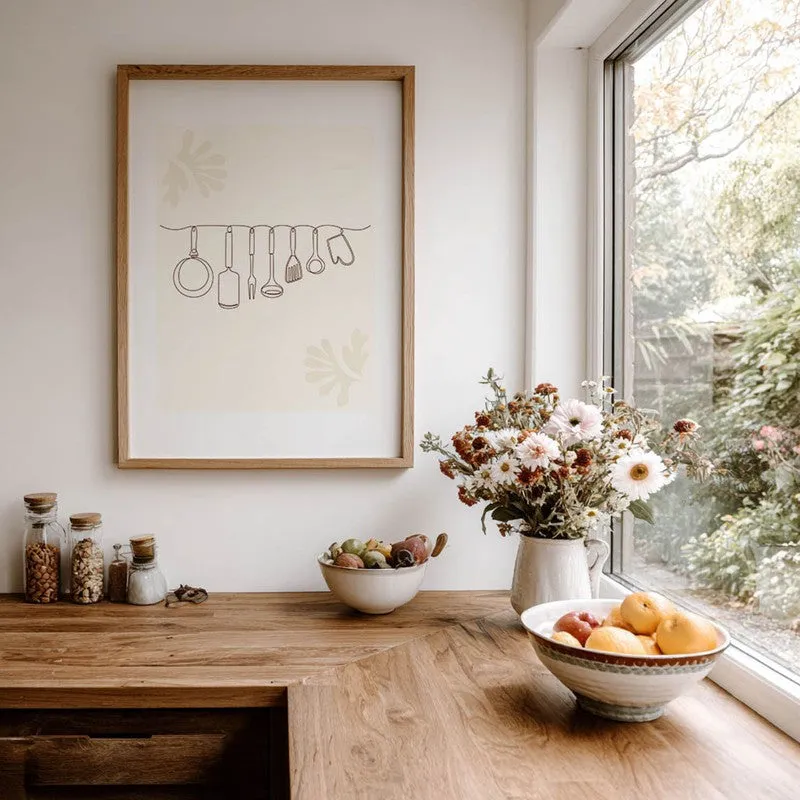 Linear Tool Archival Canvas Wall Art - Brown media 8
