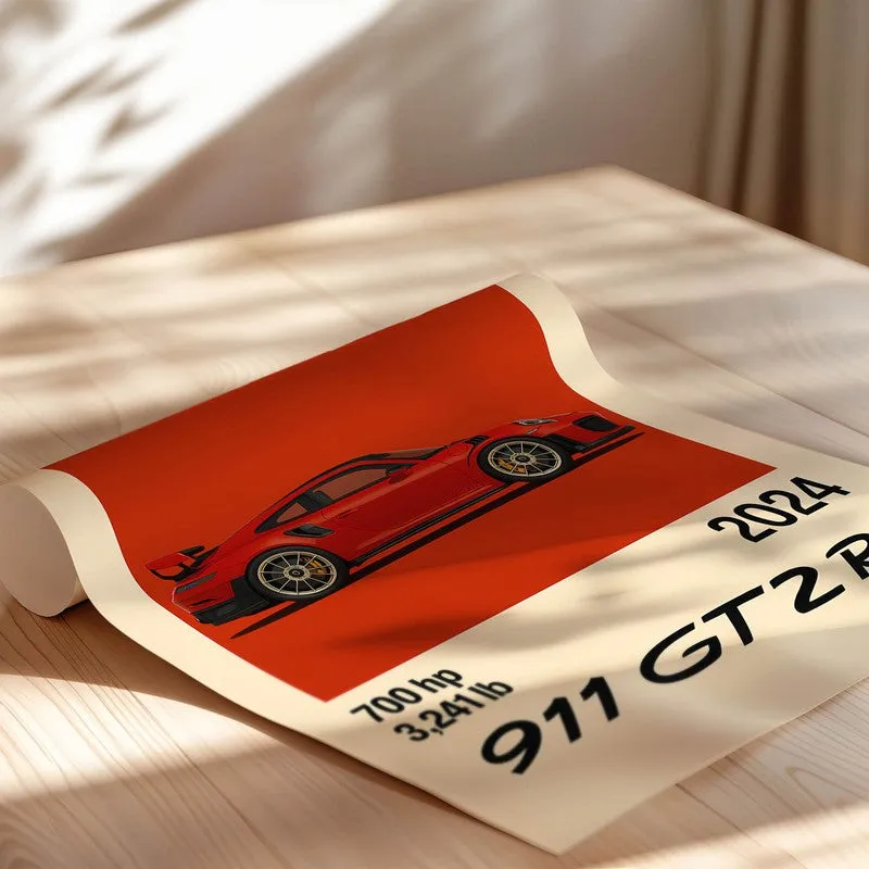 Porsche Powerhouse Wall Poster - Red media 5