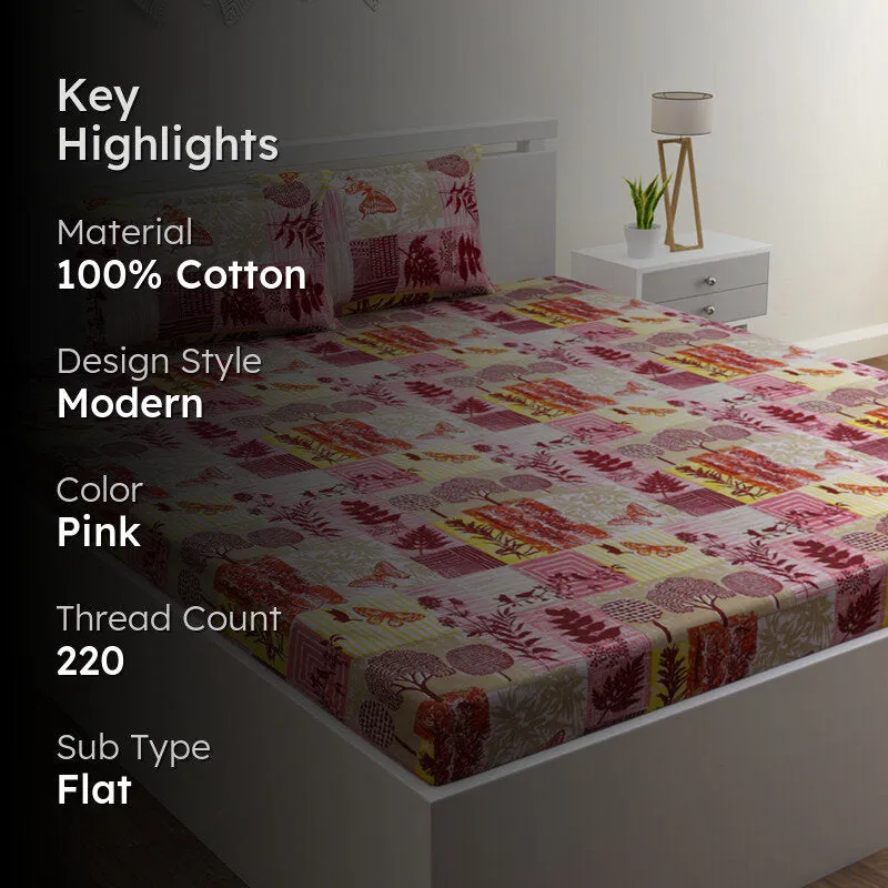 Thimposy Printed Cotton Bedsheet - 220 TC media 2