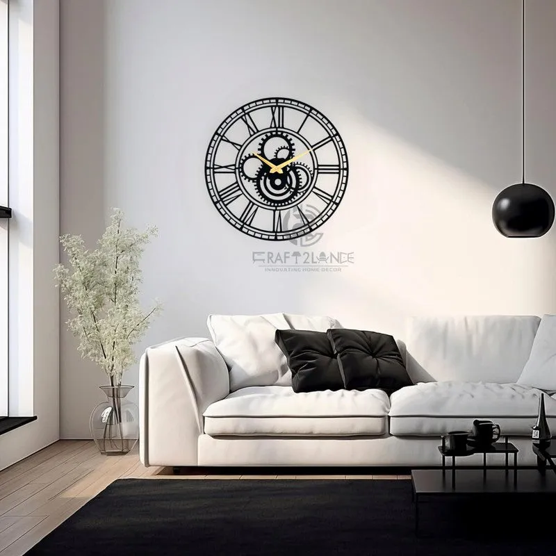 Rhythm Silent Wall Clock - Black media 5
