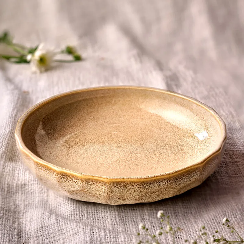 Cüraa By YFL Home Rustic Facet & Flow Serving Bowl - 650 mL media 1