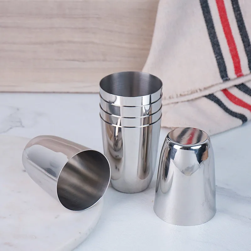Junis Stainless Steel Tumbler (250 ML) - Set Of Six media 5