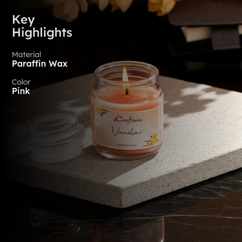 Nithya Vanilla Scented Jar Candle media 2