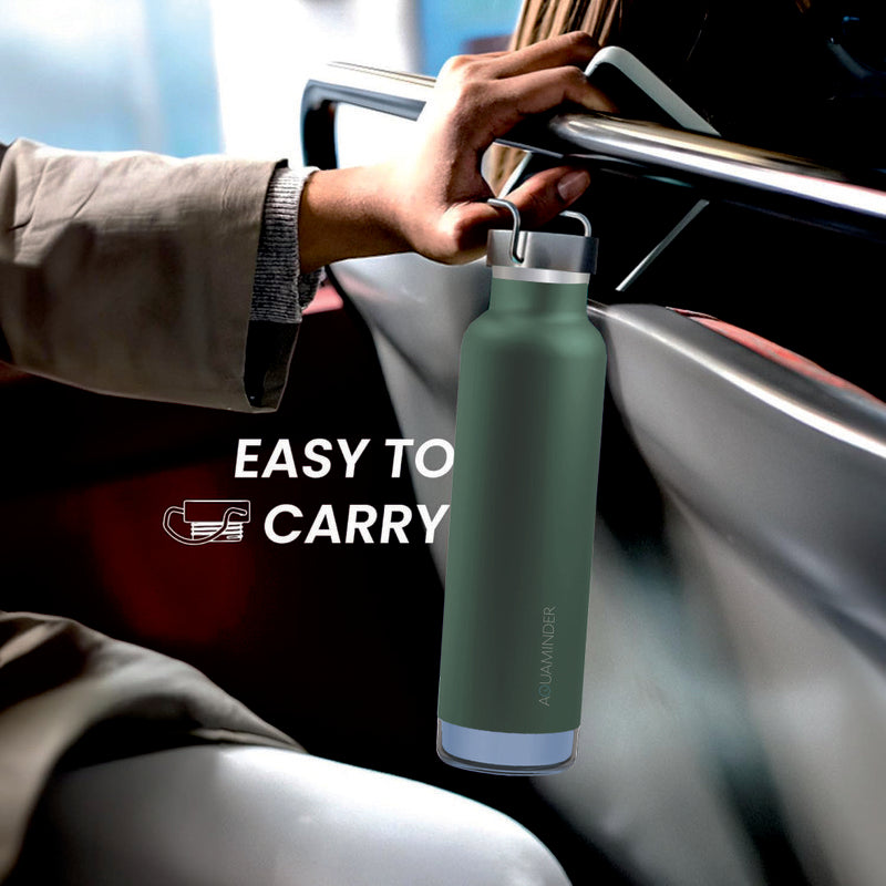 Hot & Cold Mate Smart Water Bottle - Green (600 mL) media 5