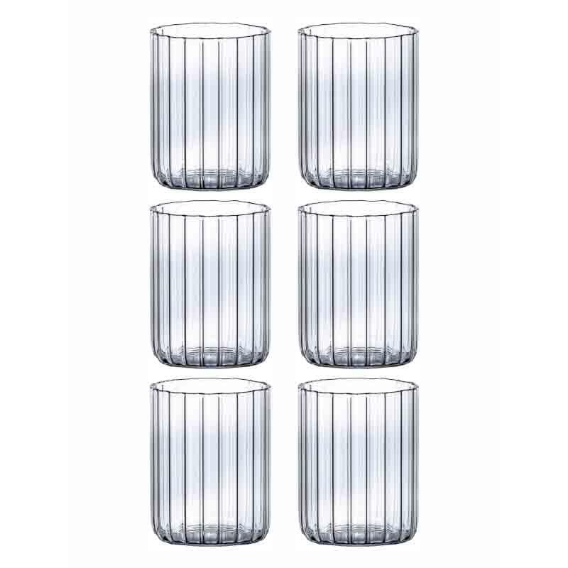 Elegant Fluted Glass Tumbler Set - Set of 6 media 6