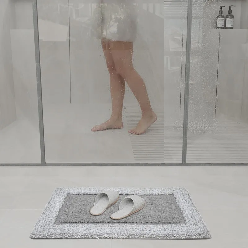 Orlina Polyester Bath Mat - Grey media 4