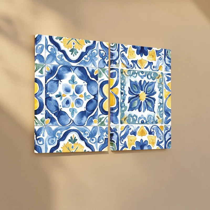 Modern Geometry Canvas Wall Art - Set of Two media 5