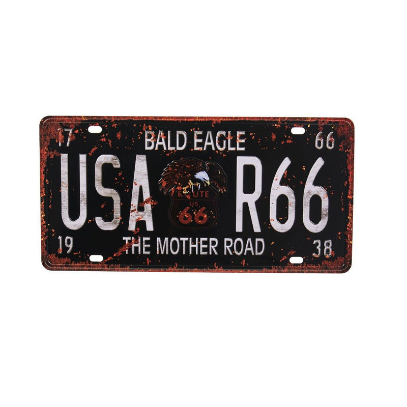 Bald Eagle Number Plate Metal Wall Accent media 3