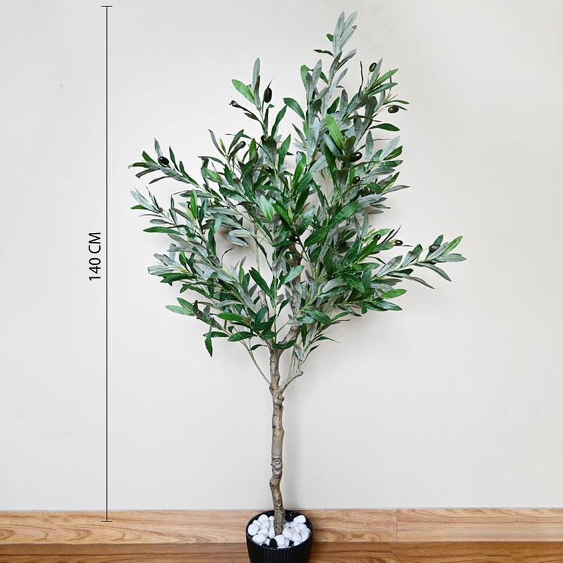 Olivara Artificial Olive Tree With Black Plastic Pot - 145 cm (4.8 ft) media 7