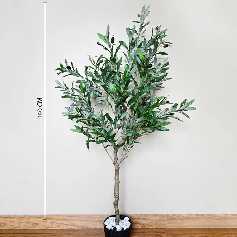 Olivara Artificial Olive Tree With Black Plastic Pot - 145 cm (4.8 ft) media 7