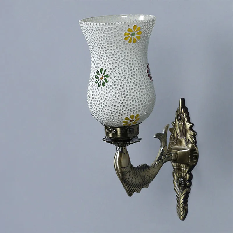Adva Ziada Mosaic Glass & Metal Wall Lamp media 4