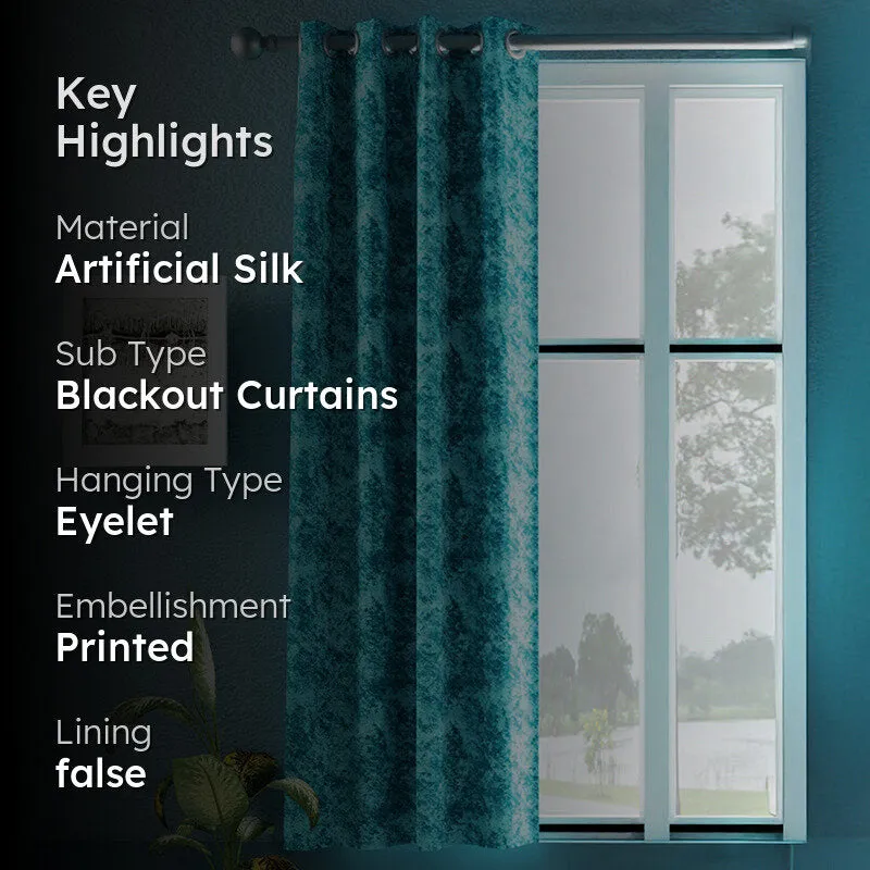 Vivian Jacquard Blackout Curtain media 2