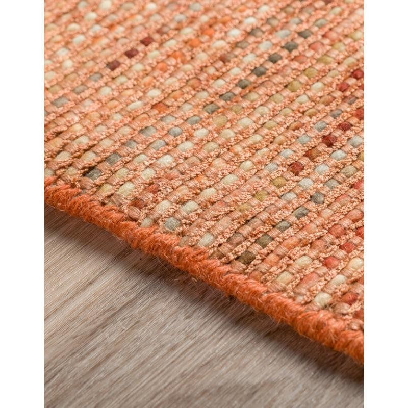 Lasumi Hand Woven Wool Rug - Orange media 6