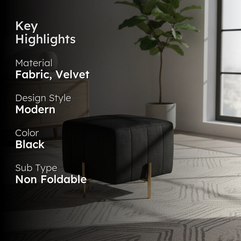 Zevion Softara Ottoman - BLACK media 2