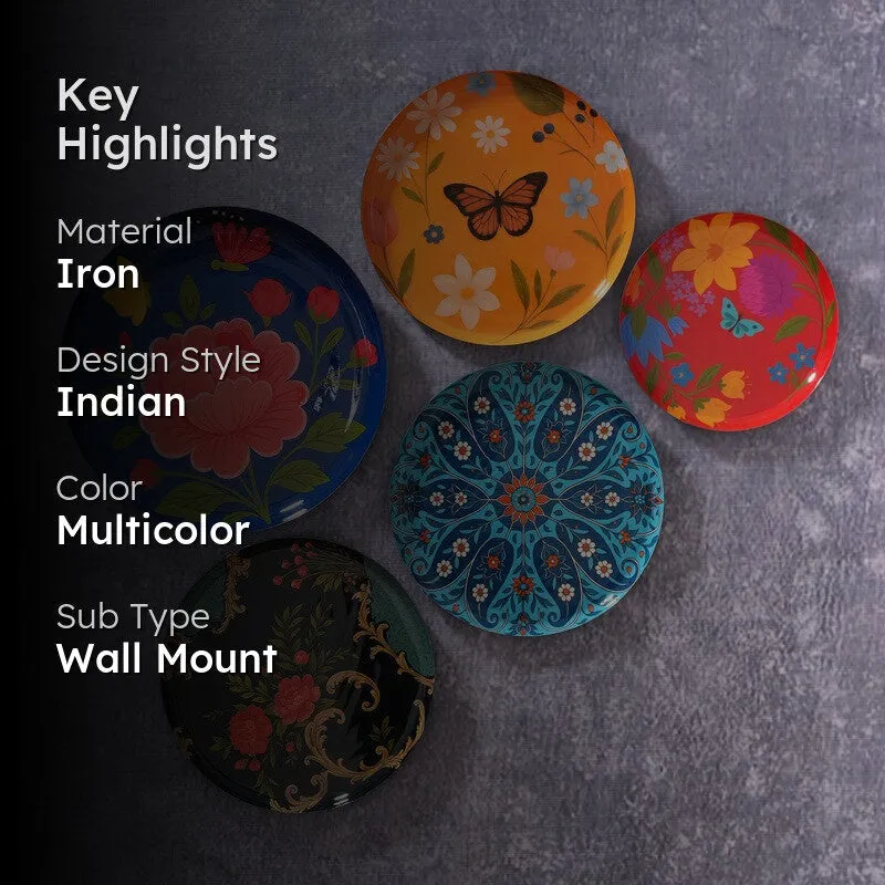 Mystic Garden Wall Plates - Set of Five media 2