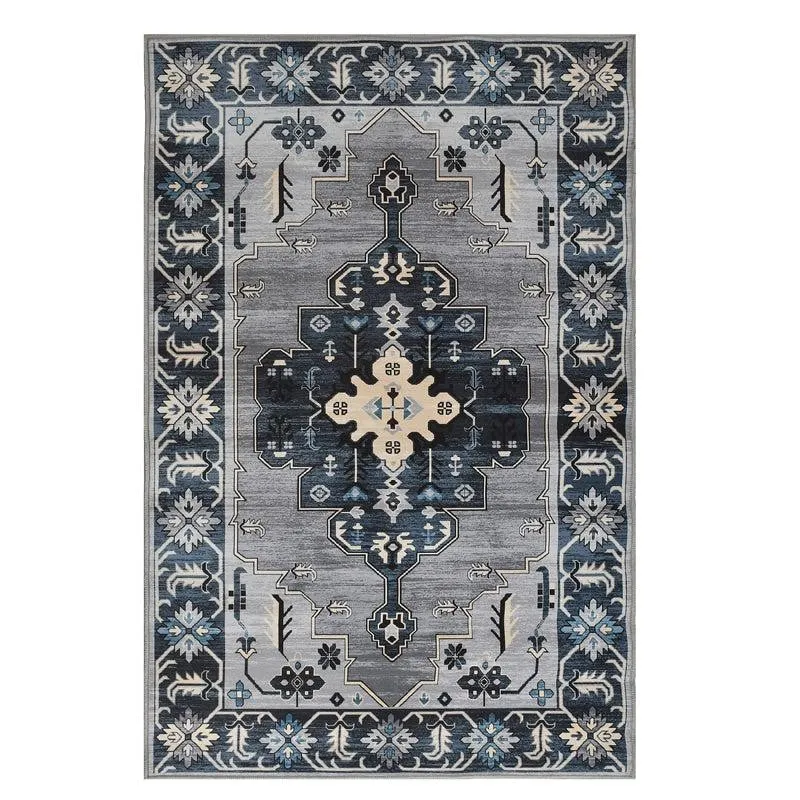 Mehnaz Velvet Rectangle Anti-Skid Carpet media 1