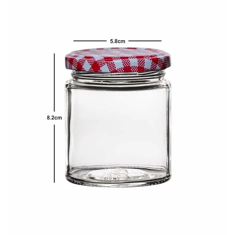 Bread Basket Storage Jar with Metal Lid (200 mL Each)- Set of Six media 5