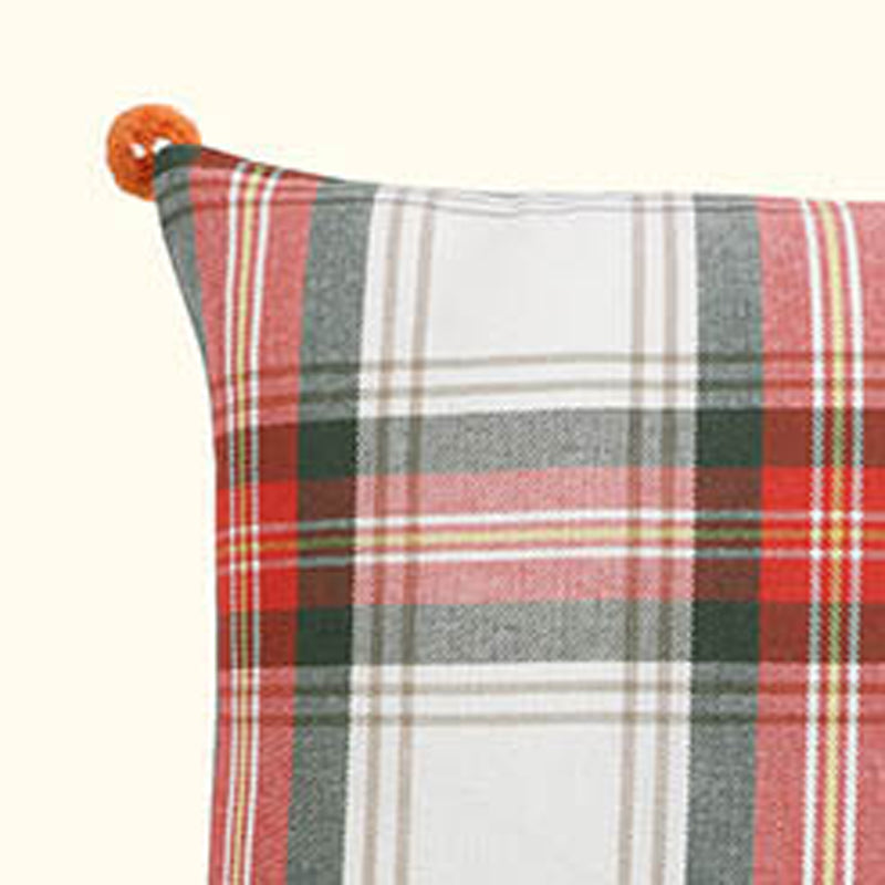 Tartan Dreams Woven Cotton Cushion Cover - Set Of Two media 5