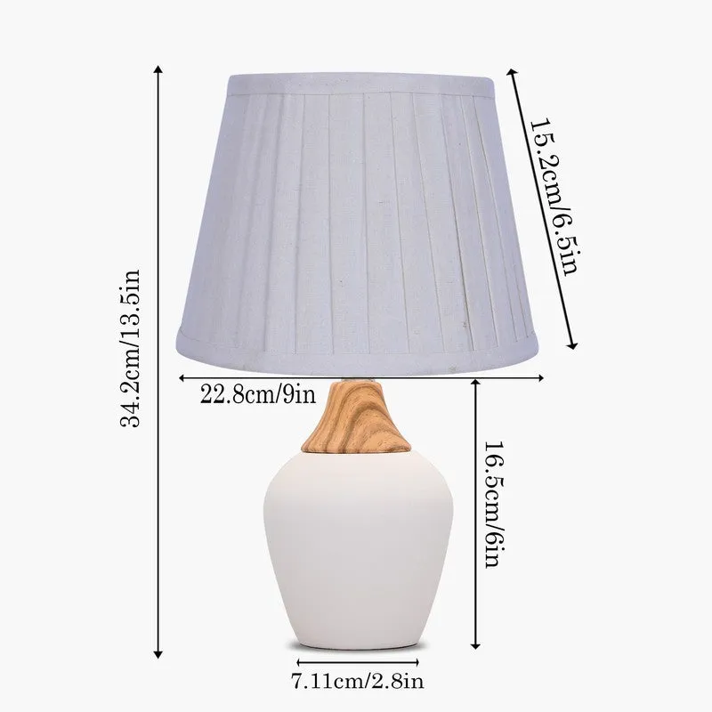 IllumiFlex Tech Ceramic Table Lamp - White media 8