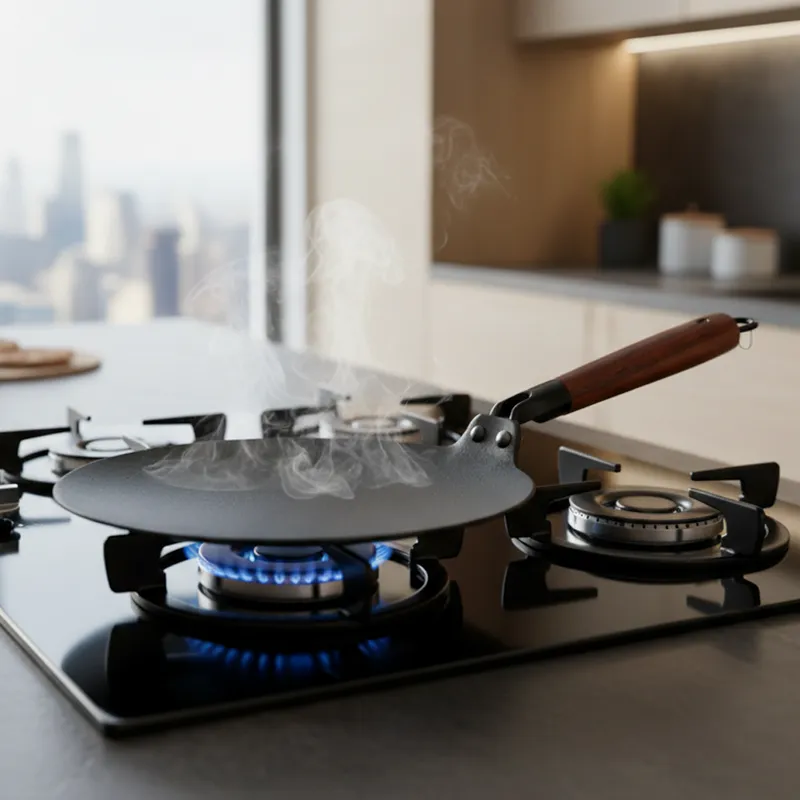Bergner Ferrocasa Induction Safe Cast Iron Roti Tawa - 22 cm media 1