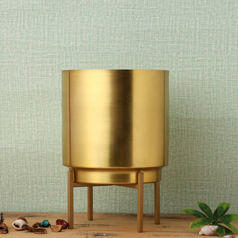 Root Rise Ember Golden Planter With Stand media 6