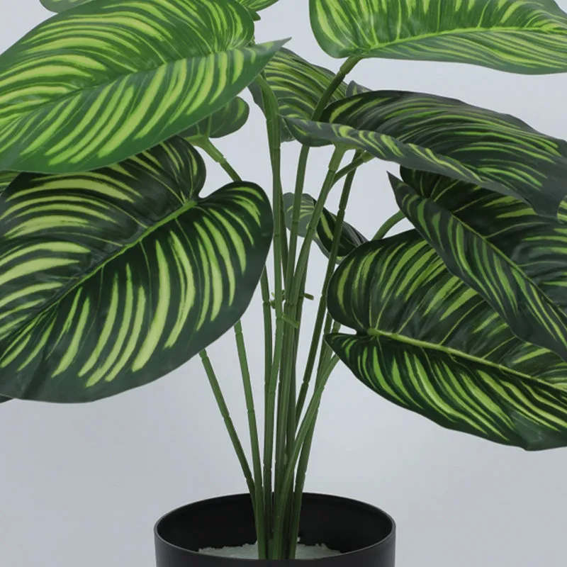 Melona Artificial Plant With Black Plastic Pot - 1.8 Feet media 4