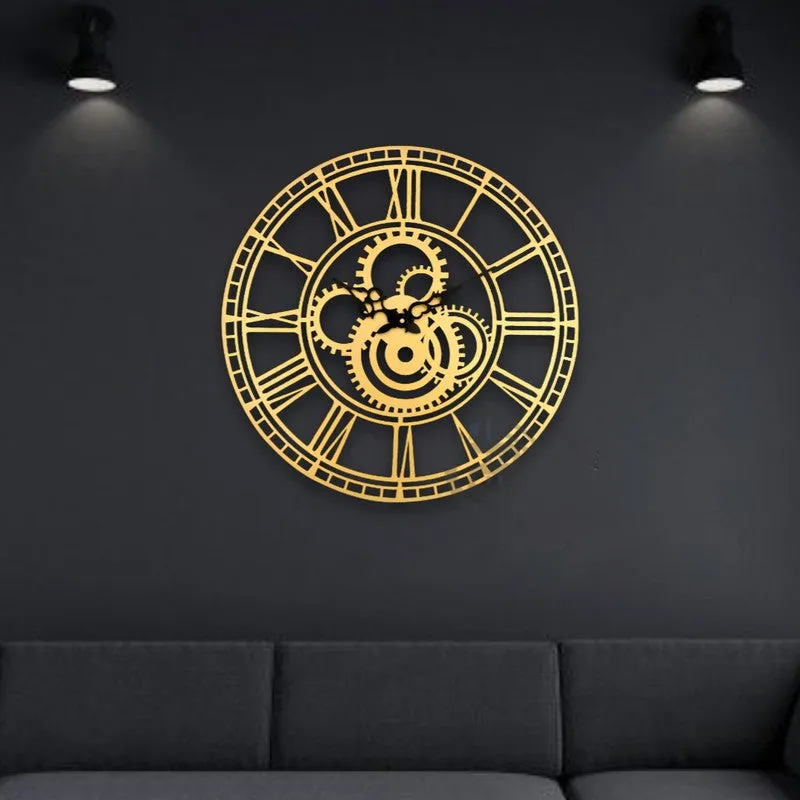 Lapsed Silent Wall Clock - Gold media 6