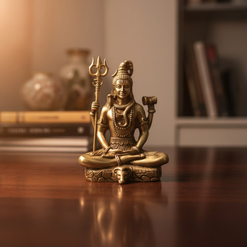 Kailash Nath Shiva Brass Idol