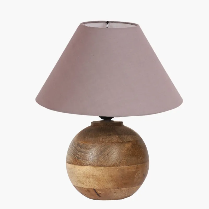 Cotin II Orb Cotton Table Lamp - Grey,Brown media 6